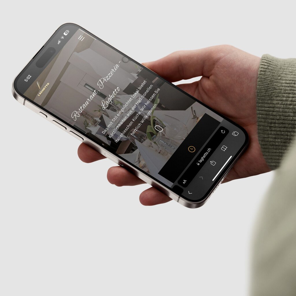 iPhone 15 Pro in Hand Mockups by Asylab